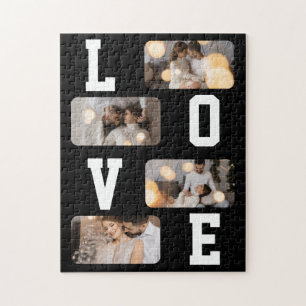 Design Your Own 4 Photo Collage Jigsaw Puzzle