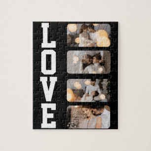 Design Your Own 4 Photo Collage Jigsaw Puzzle