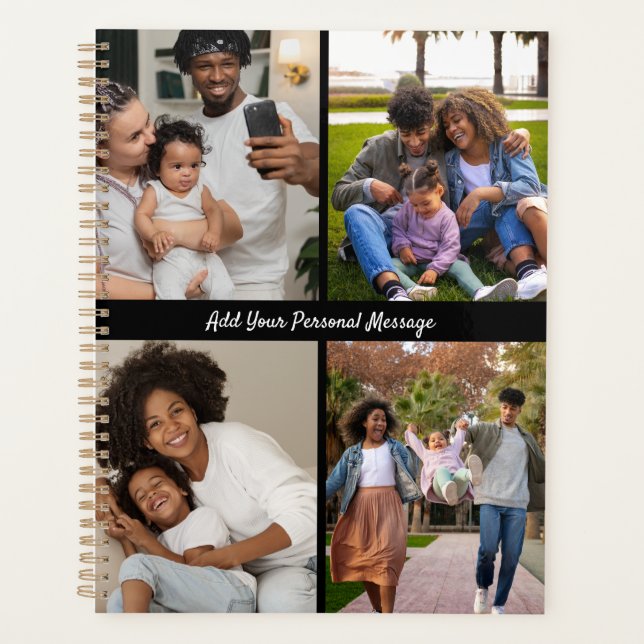 Design Your Own 4 Photo Collage Planner (Front)