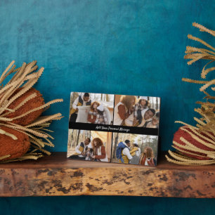 Design Your Own 4 Photo Collage Plaque