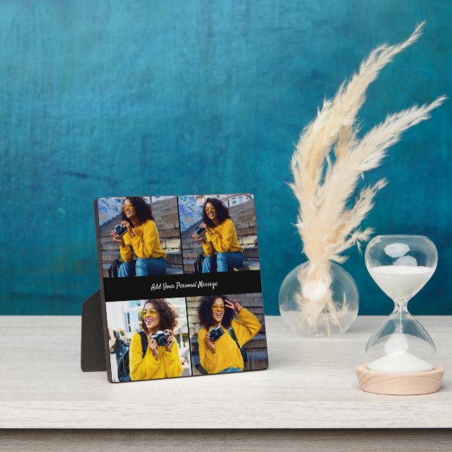 Design Your Own 4 Photo Collage Plaque (Insitu)
