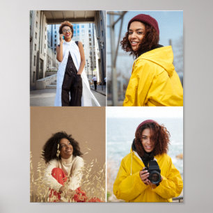 Design Your Own 4 Photo Collage Poster