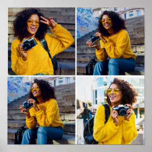 Design Your Own 4 Photo Collage Poster