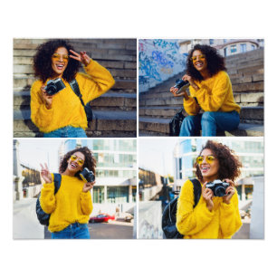 Design Your Own 4 Photo Collage Print