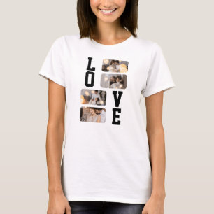 Design Your Own 4 Photo Collage T-Shirt