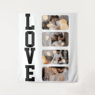 Design Your Own 4 Photo Collage Tapestry
