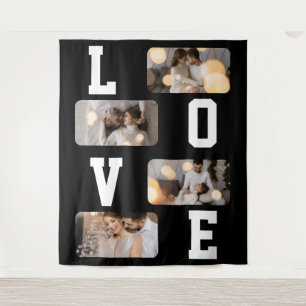Design Your Own 4 Photo Collage Tapestry