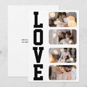 Design Your Own 4 Photo Collage Thank You Card