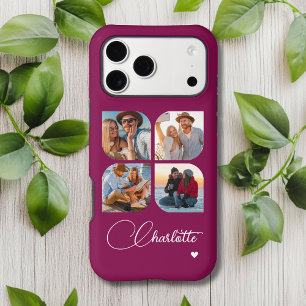 Design Your Own 4 Photo Personalised Name
