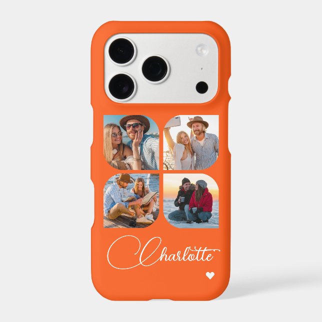 Design Your Own 4 Photo Personalized Name  (Back)