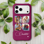 Design Your Own 4 Photo Personalized Name<br><div class="desc">Create your perfect accessory with our Design Your Own 4 Photo Personalized Name iPhone 17 Pro Max Case! This customizable phone case allows you to upload and showcase four of your favorite photos, making it a unique way to express your personality and style. Specifically designed for the iPhone 17 Pro...</div>