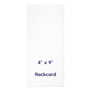 Design Your Own 4" x 9" Rack Card