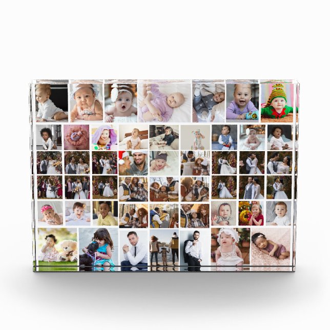 Design Your Own 50 Photo Collage Block (Front)