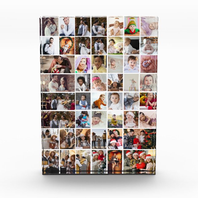 Design Your Own 50 Photo Collage Block (Front)