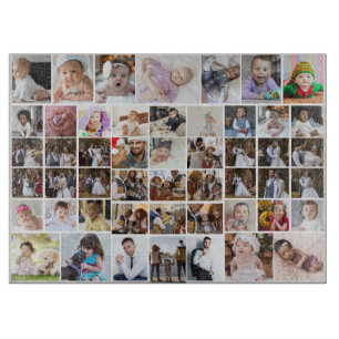 Design Your Own 50 Photo Collage Cutting Board