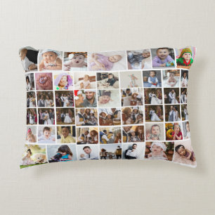 Design Your Own 50 Photo Collage Decorative Cushion