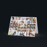 Design Your Own 50 Photo Collage Holiday Card<br><div class="desc">Customise your photography. You can make this custom product for special occasions like weddings,  birthdays,  Christmas,  Holidays,  Memorials,  Graduation,  Anniversaries and more. It can also be given as a gift to your best friend,  close friend,  family,  and relatives.</div>
