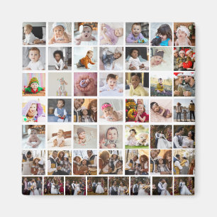 Design Your Own 50 Photo Collage Magnet