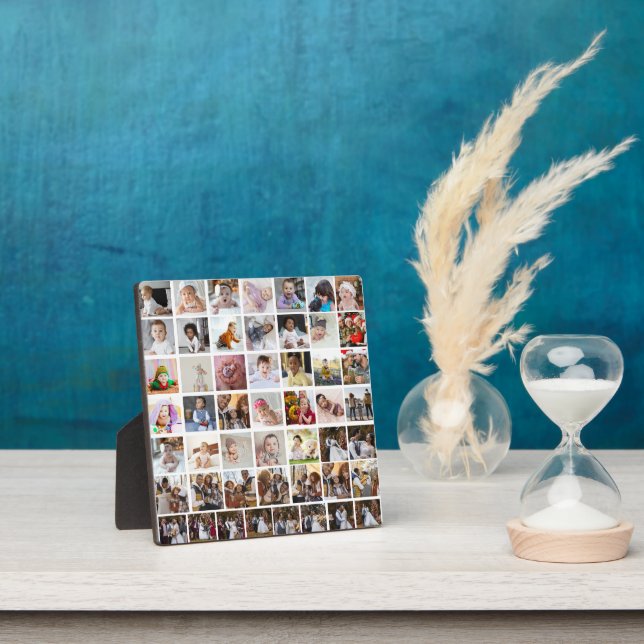 Design Your Own 50 Photo Collage Plaque (Insitu)