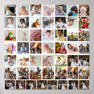 Design Your Own 50 Photo Collage Poster