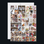 Design Your Own 50 Photo Collage Thank You Card<br><div class="desc">Customise your photography. You can make this custom product for special occasions like weddings,  birthdays,  Christmas,  Holidays,  Memorials,  Graduation,  Anniversaries and more. It can also be given as a gift to your best friend,  close friend,  family,  and relatives.</div>