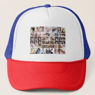 Design Your Own 50 Photo Collage Trucker Hat