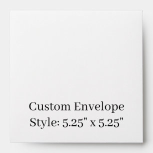 Design Your Own 5.25" x 5.25" Personalised Basic Envelope