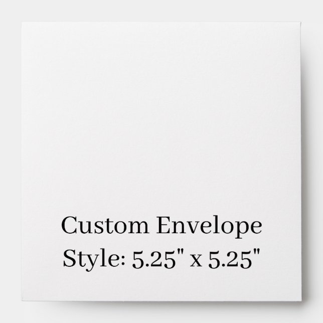 Design Your Own 5.25" x 5.25" Personalised Basic Envelope (Front)