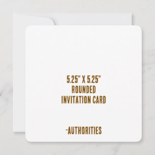 Design Your Own 5.25" x 5.25" Rounded Invitation