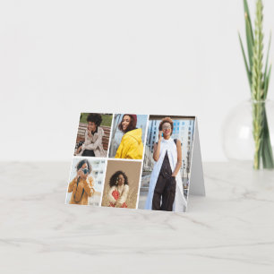 Design Your Own 5 Photo Collage Card