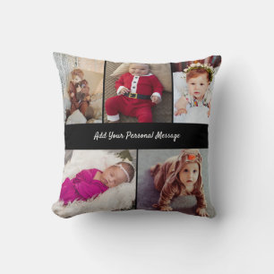 Design Your Own 5 Photo Collage Cushion