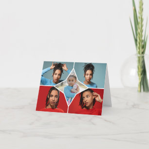 Design Your Own 5 Photo Collage Thank You Card