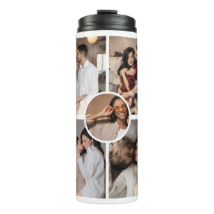 Design Your Own 5 Photo Collage Thermal Tumbler