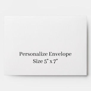 Design Your Own 5" x 7" Personalised  Envelope