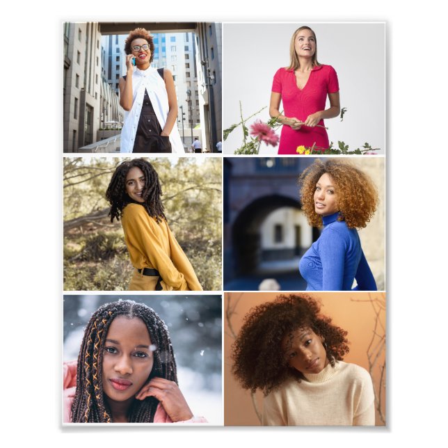 Design Your Own 6 Photo Collage (Front)