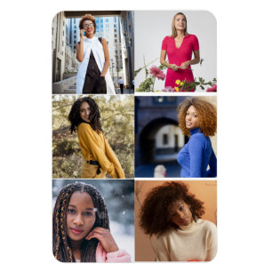 Design Your Own 6 Photo Collage Magnet