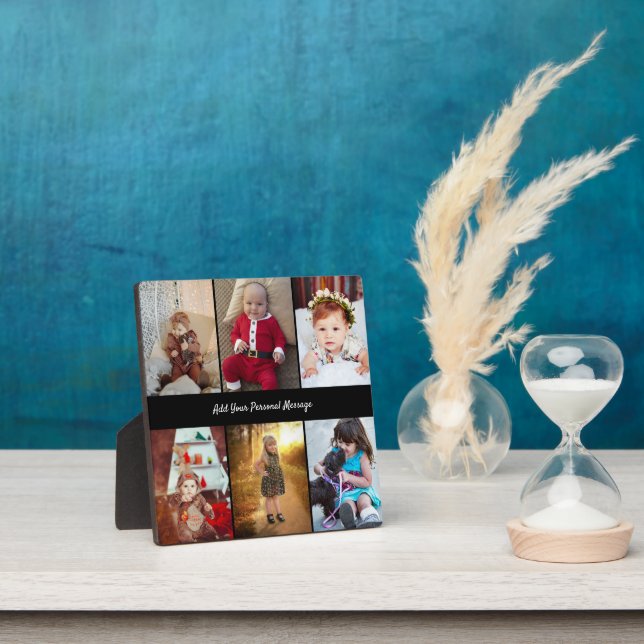 Design Your Own 6 Photo Collage Plaque (Insitu)