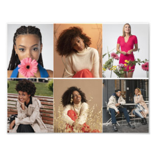 Design Your Own 6 Photo Collage Print