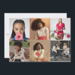 Design Your Own 6 Photo Collage Thank You Card<br><div class="desc">Customise your own personal photography. You can make this custom product for special occasions like weddings,  birthdays,  Christmas,  Holidays,  Memorials,  Graduation,  Anniversaries and more. It can also be given as a gift to your best friend,  close friend,  family,  and relatives.</div>