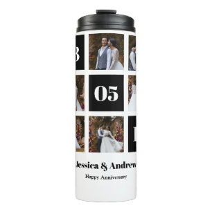 Design Your Own 6 Photo Collage Thermal Tumbler
