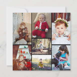 Design Your Own 7 Photo Collage Announcement