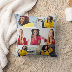 Design Your Own 7 Photo Collage Cushion