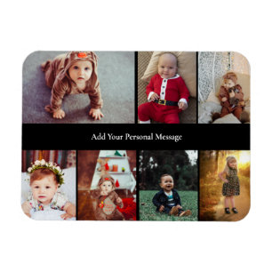 Design Your Own 7 Photo Collage Magnet