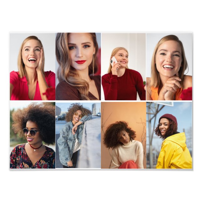 Design Your Own 8 Photo Collage (Front)