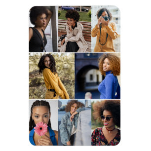 Design Your Own 8 Photo Collage Magnet