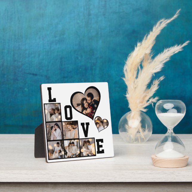 Design Your Own 8 Photo Collage Plaque (Insitu)