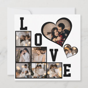 Design Your Own 8 Photo Collage Thank You Card
