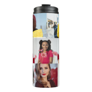 Design Your Own 8 Photo Collage Thermal Tumbler