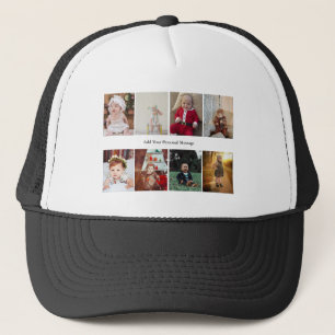 Design Your Own 8 Photo Collage Trucker Hat