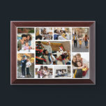 Design Your Own 9 Photo Collage Award Plaque<br><div class="desc">Customise your own personal photography. You can make this custom product for special occasions like weddings,  birthdays,  Christmas,  Holidays,  Memorials,  Graduation,  Anniversaries and more. It can also be given as a gift to your best friend,  close friend,  family,  and relatives.</div>